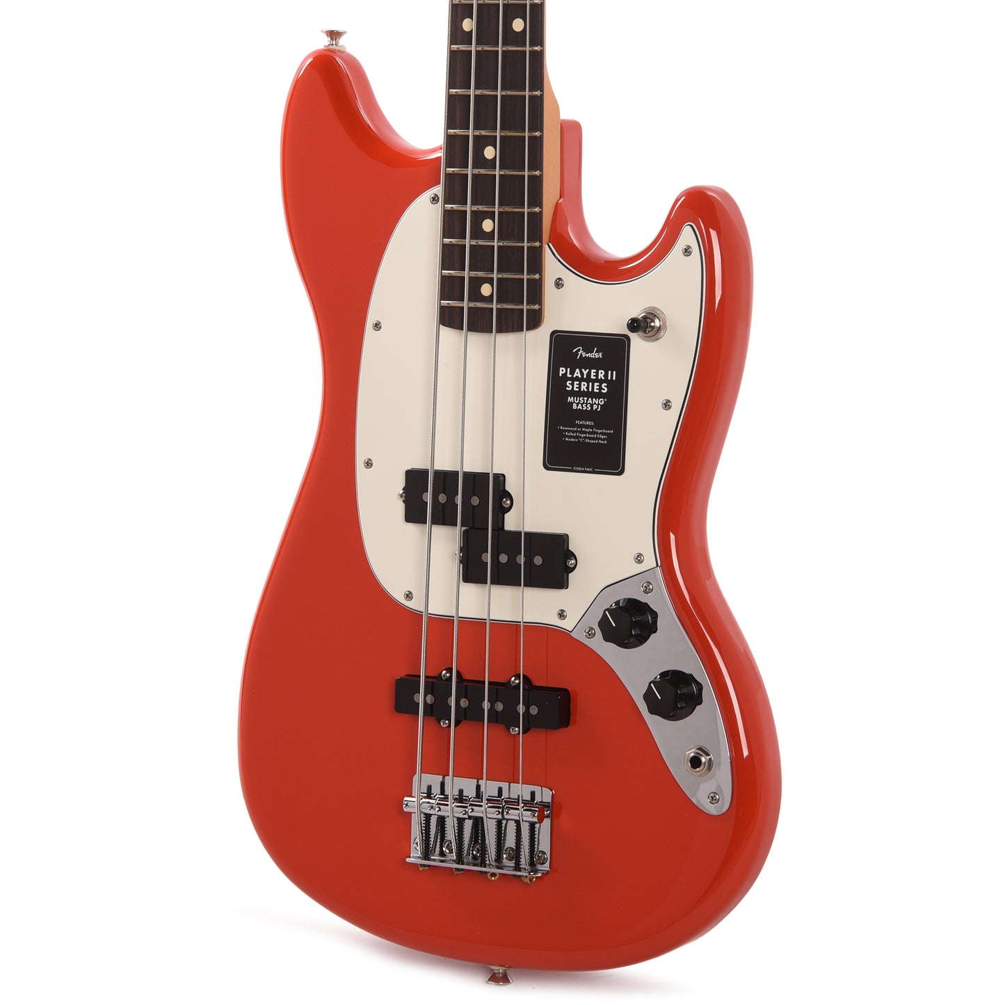 Fender Player II Mustang Bass PJ Coral Red