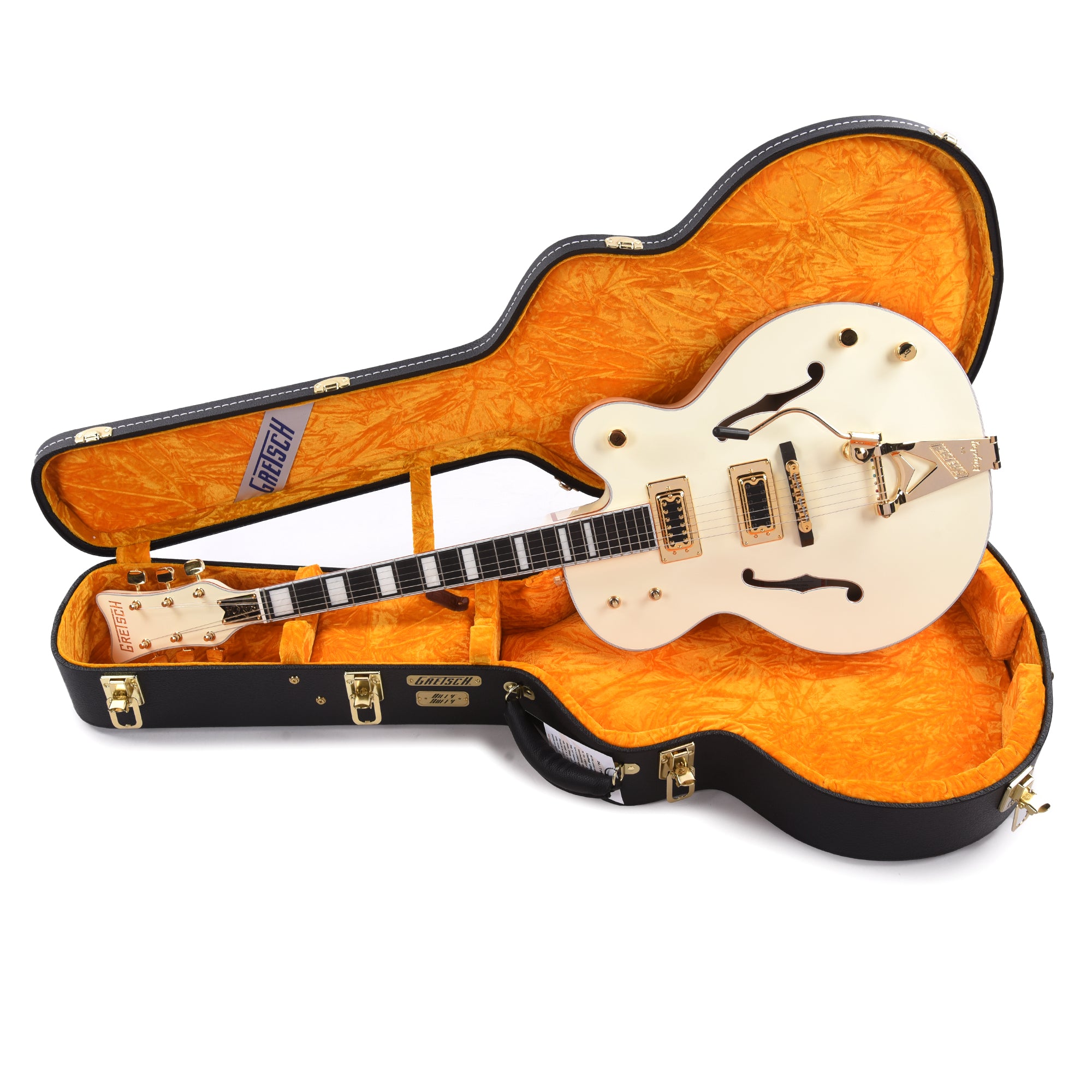 Gretsch G8424T Billy Duffy Signature Falcon LTD Hollow Body with Bigsby Vintage White Lacquer