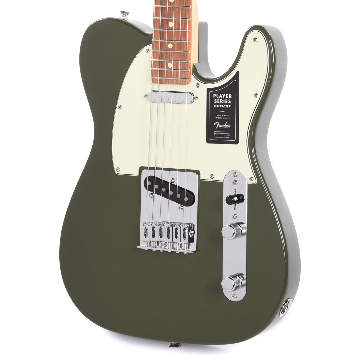 Fender Player Telecaster Olive w/3-Ply Mint Pickguard