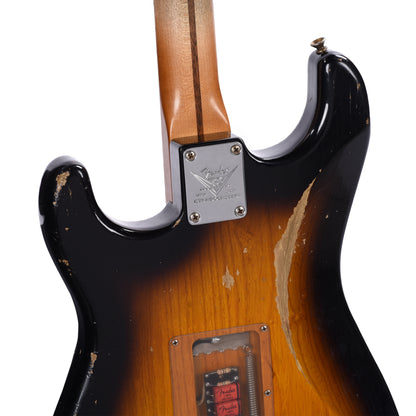 Fender Custom Shop 1954 Stratocaster Relic Wide Band Black 2-Color Sunburst Master Built by Levi Perry w/Fuzz Circuit