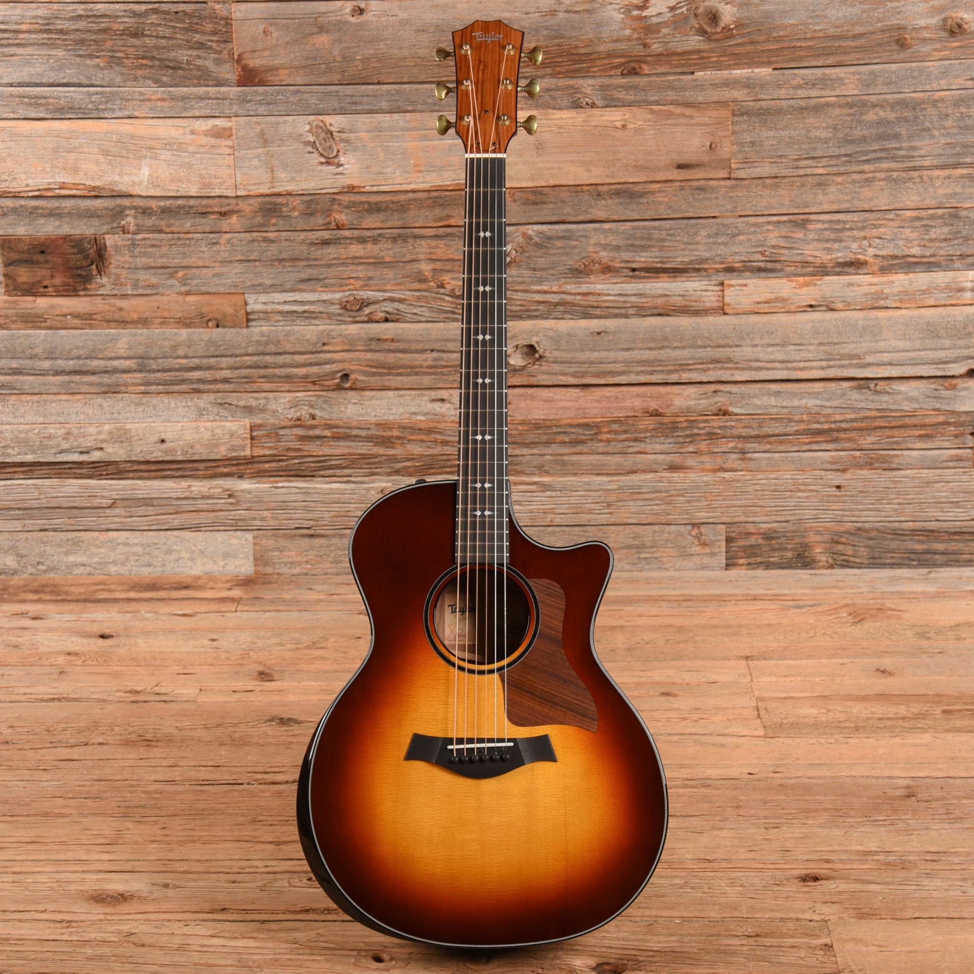 Taylor Custom Grand Auditorium Honduran Rosewood & Lutz Spruce w/Ebony Binding & Figured Mahogany Neck Tobacco Sunburst 2022