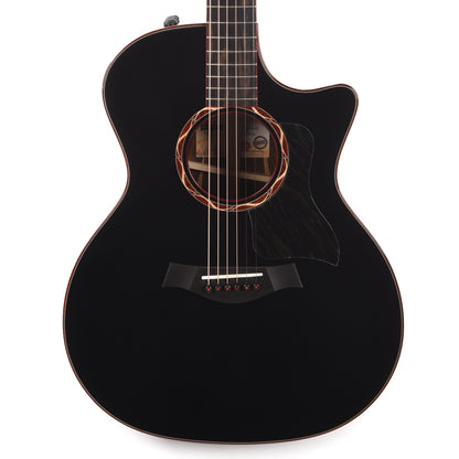 Taylor Custom Grand Auditorium Torrefied Sitka/Cocobolo Black Top ES2 w/Bloodwood Binding