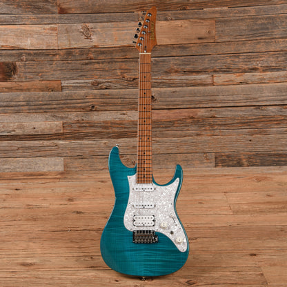 Ibanez AZ2204F Prestige Transparent Aqua Blue 2018