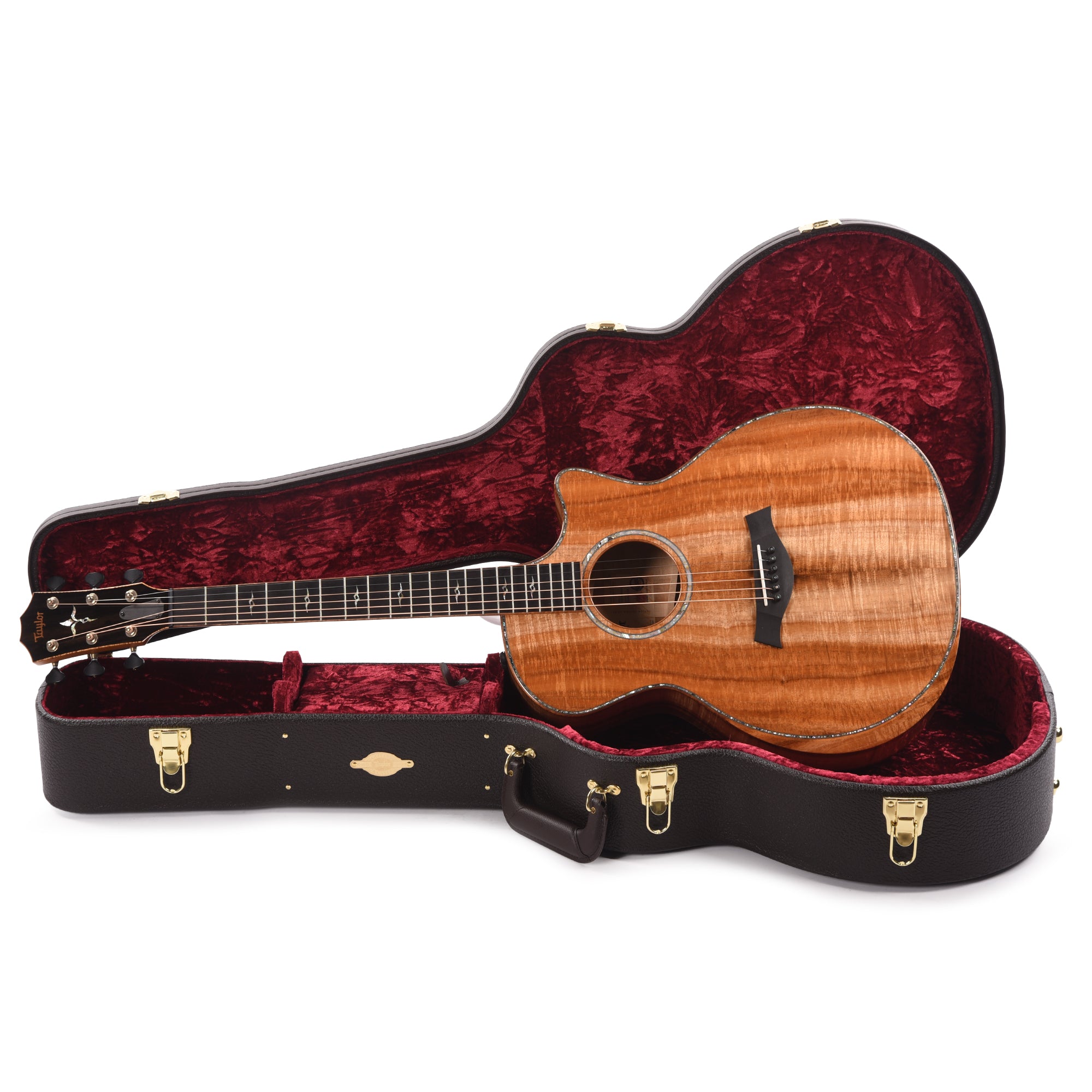 Taylor Custom Grand Auditorium AA Figured Hawaiian Koa Natural ES2 w/Hawaiian Koa Binding