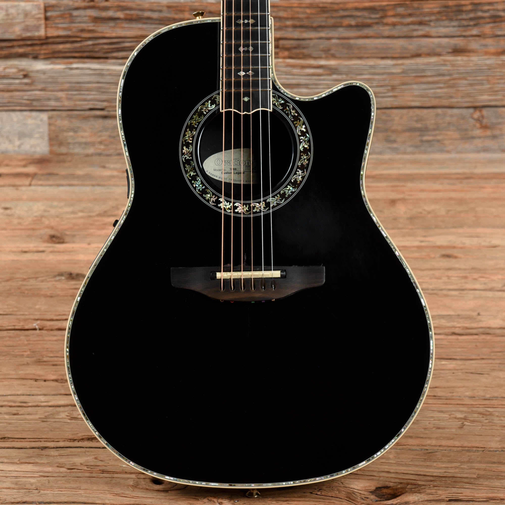 Ovation 1869 Custom Legend Black – Chicago Music Exchange