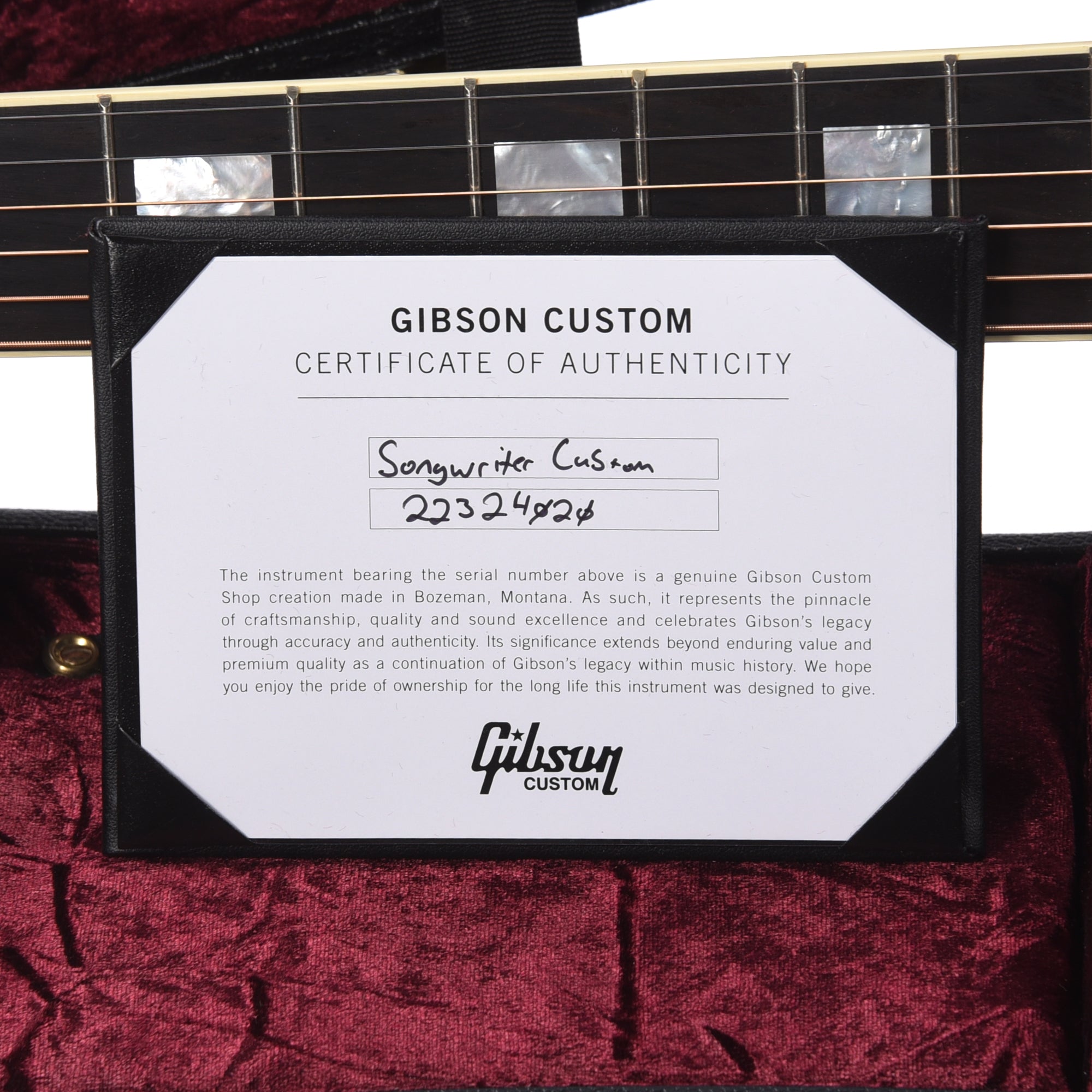 Gibson Custom Shop Modern Songwriter EC Custom Ebony