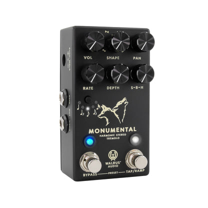 Walrus Audio Monumental Harmonic Tap Tremolo Pedal Black