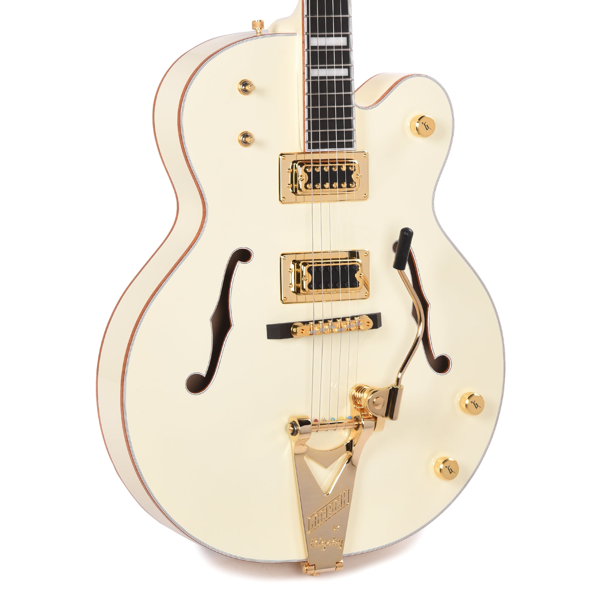 Gretsch G8424T Billy Duffy Signature Falcon LTD Hollow Body with Bigsby Vintage White Lacquer