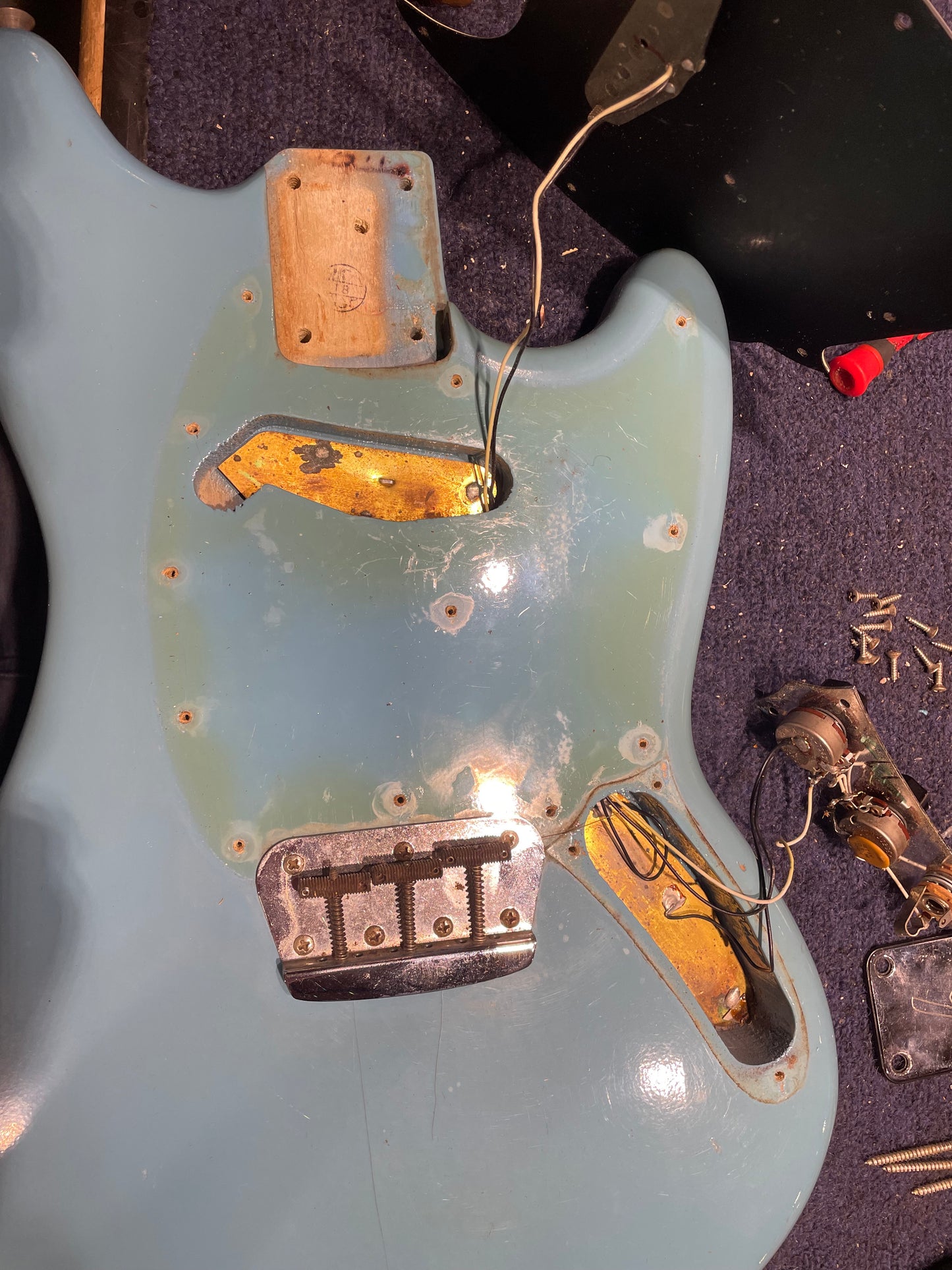 Fender Musicmaster Daphne Blue 1973