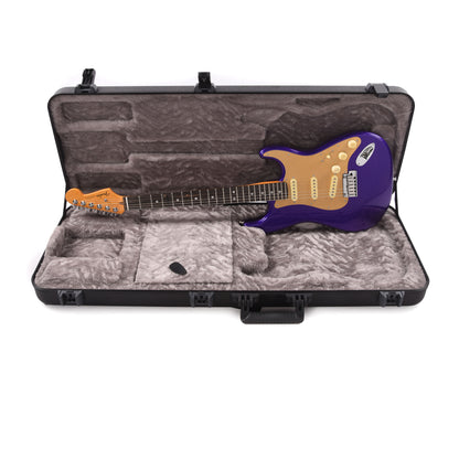 Fender American Ultra Stratocaster Plum Metallic w/Ebony Fingerboard & Anodized Gold Pickguard