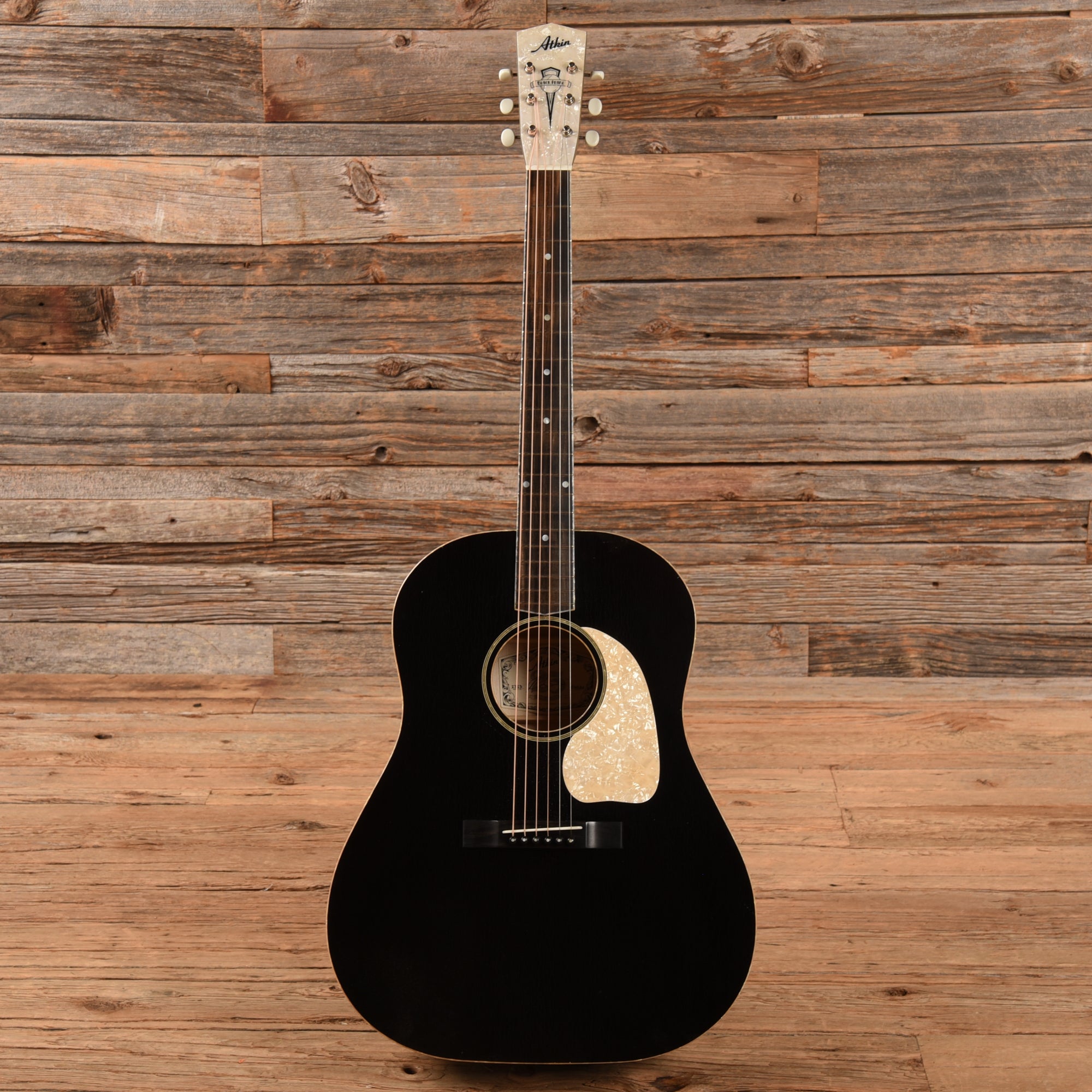 Atkin J43BP Sitka Top Maple Back and Sides Black 2023