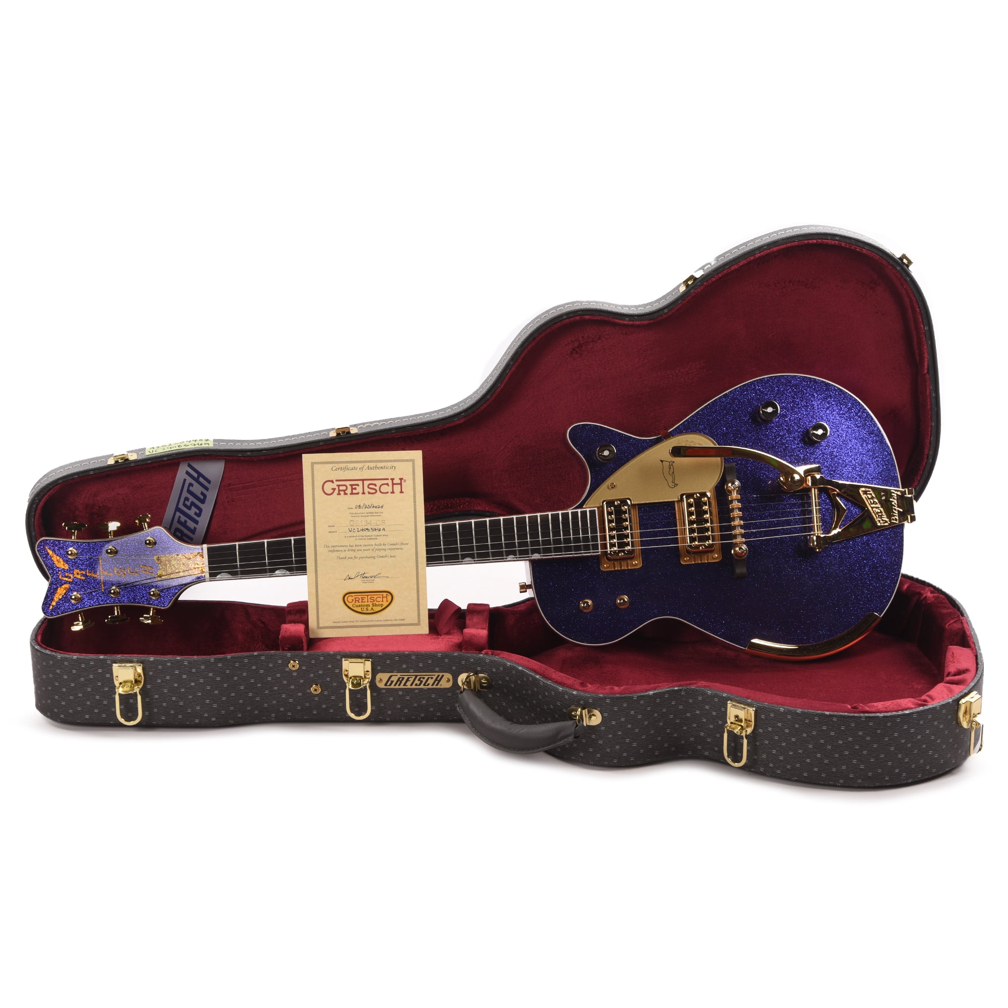 Gretsch Custom Shop G6134T-58 Penguin NOS Aged Purple Sparkle Master Built by Chad Henrichsen