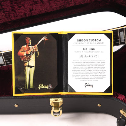 Gibson Custom Shop B.B. King "Rumble in the Jungle" 1974 ES-335 Walnut Murphy Lab Light Aged