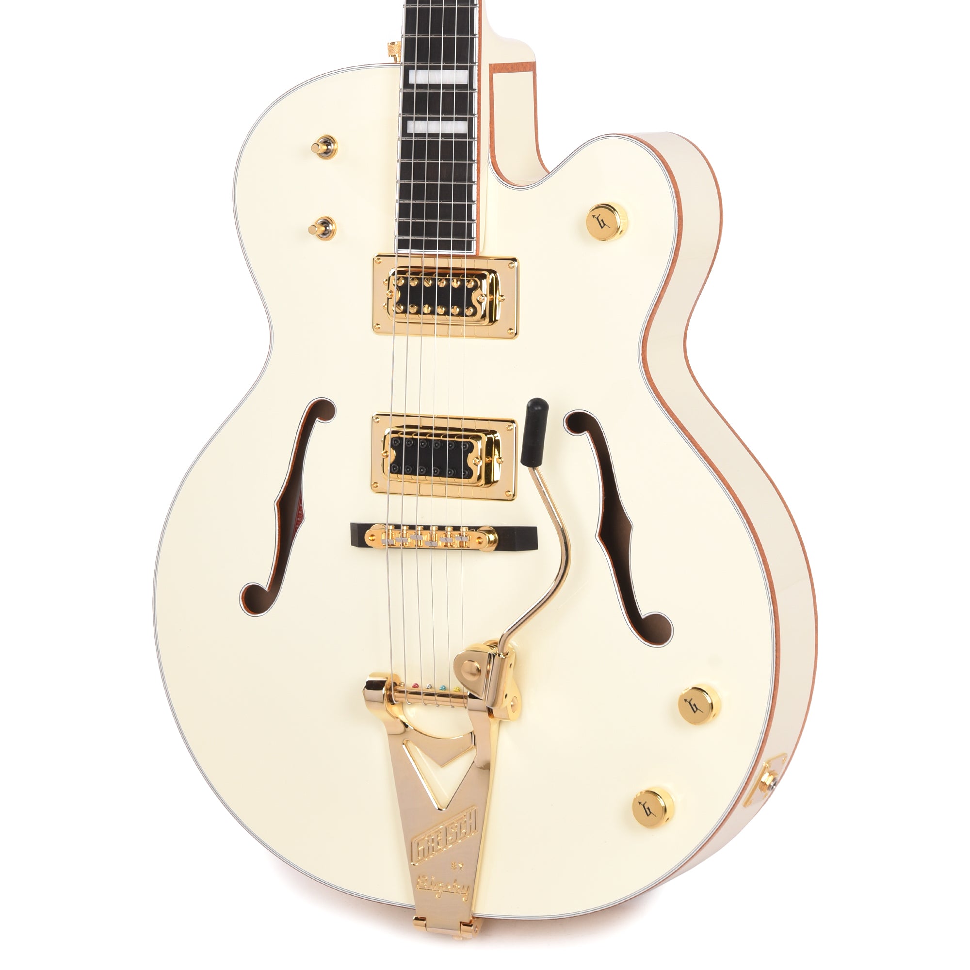 Gretsch G8424T Billy Duffy Signature Falcon LTD Hollow Body with Bigsby Vintage White Lacquer