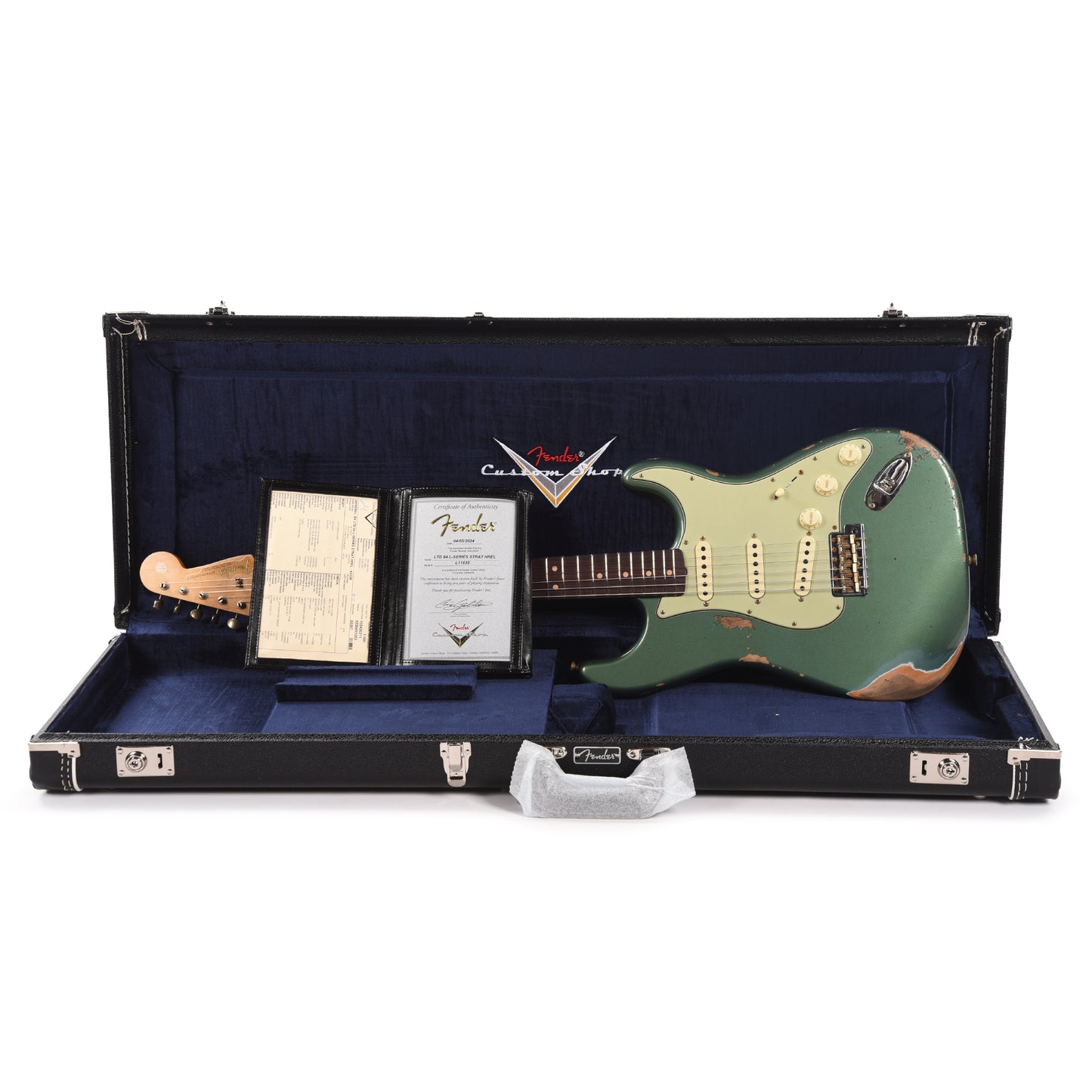 Fender Custom Shop Limited Edition 1964 L-Series Stratocaster Heavy Relic Aged Sage Green Metallic