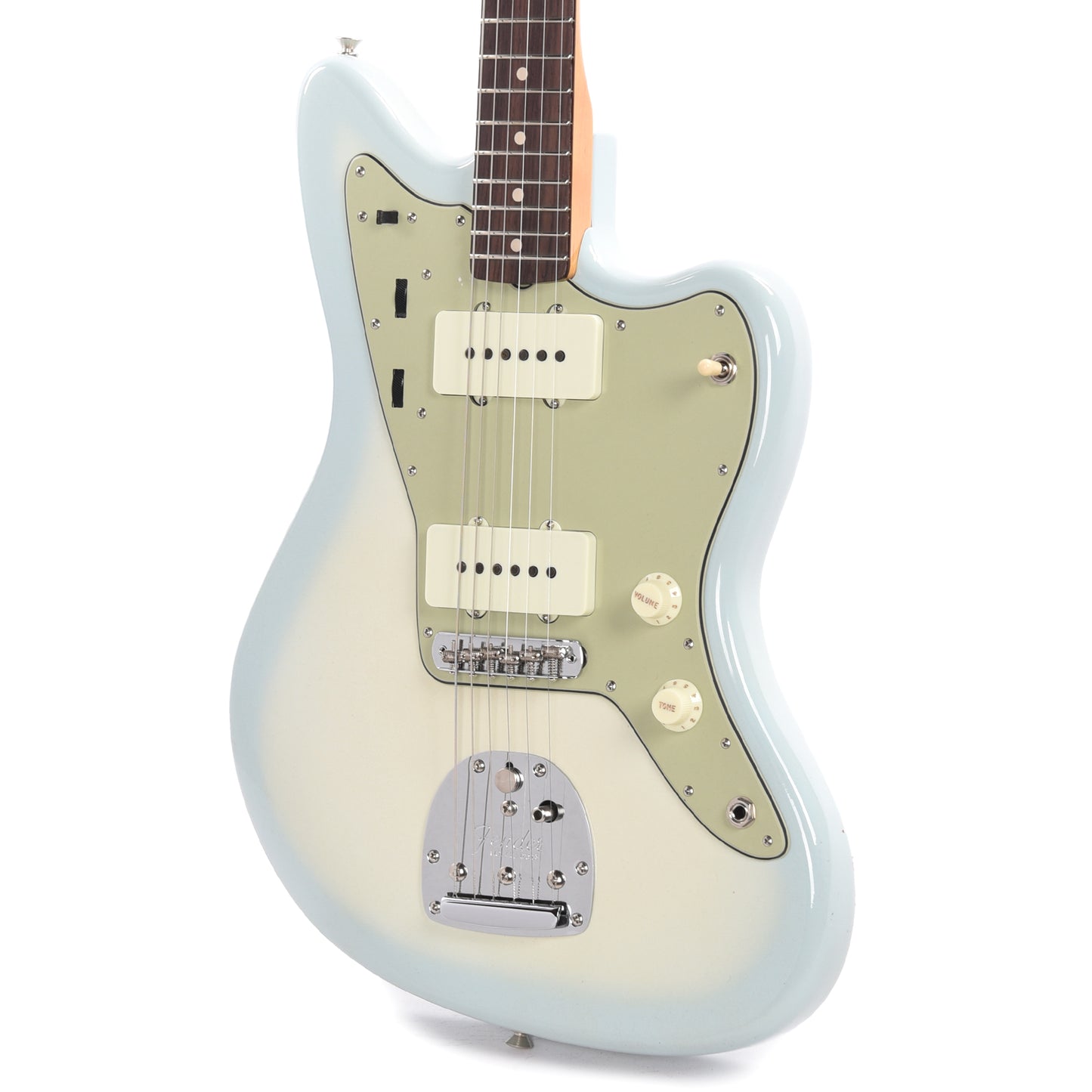 Fender Custom Shop 1962 Jazzmaster "Chicago Special" Deluxe Closet Classic Super Aged Olympic White w/Sonic Blue Burst