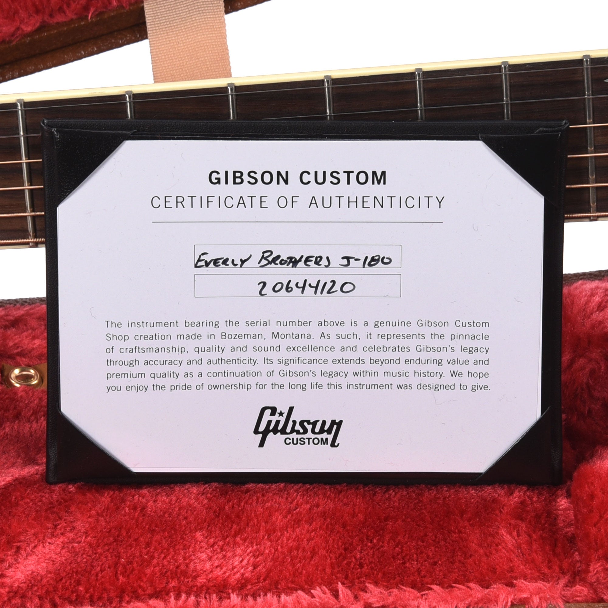 Gibson Custom Shop Artist Everly Brothers J-180 Ebony