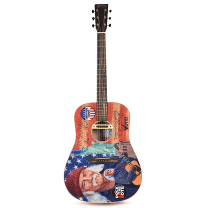 Martin D-11E Rock the Vote Spruce/American Sycamore w/Custom Artwork by Robert Goetzl (Limited Edition of 47 Guitars)