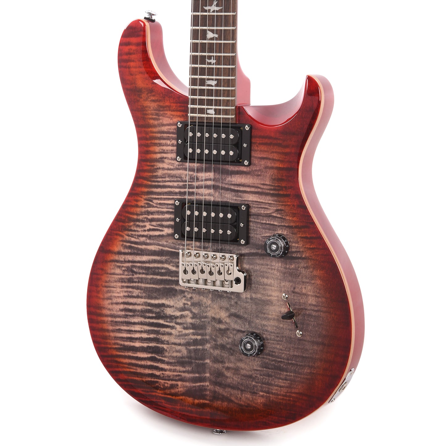 PRS SE Custom 24 Charcoal Cherry Burst