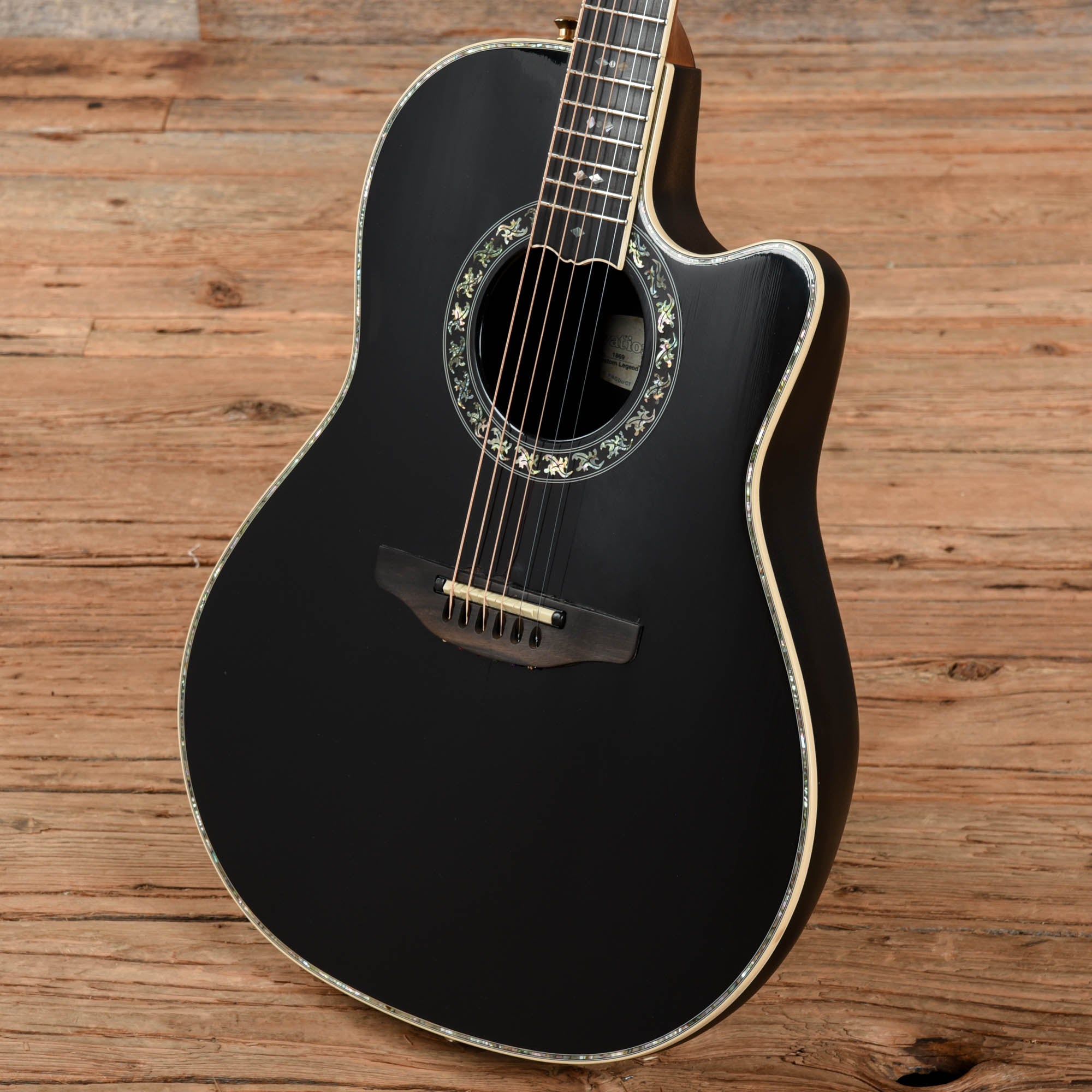 Ovation 1869 Custom Legend Black – Chicago Music Exchange