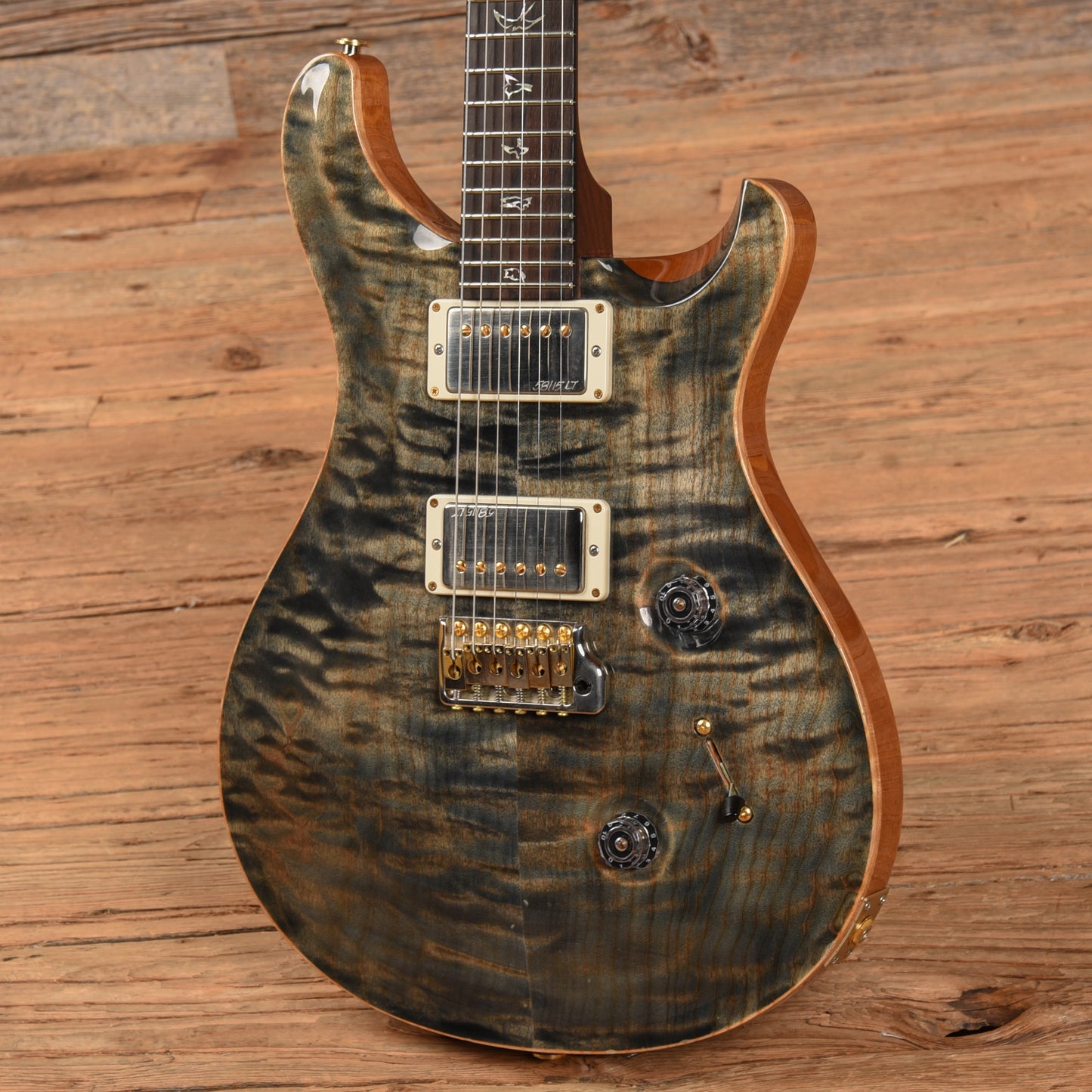 PRS Wood Library Custom 24 10-Top w/Rosewood Neck Faded Blue Denim 2017