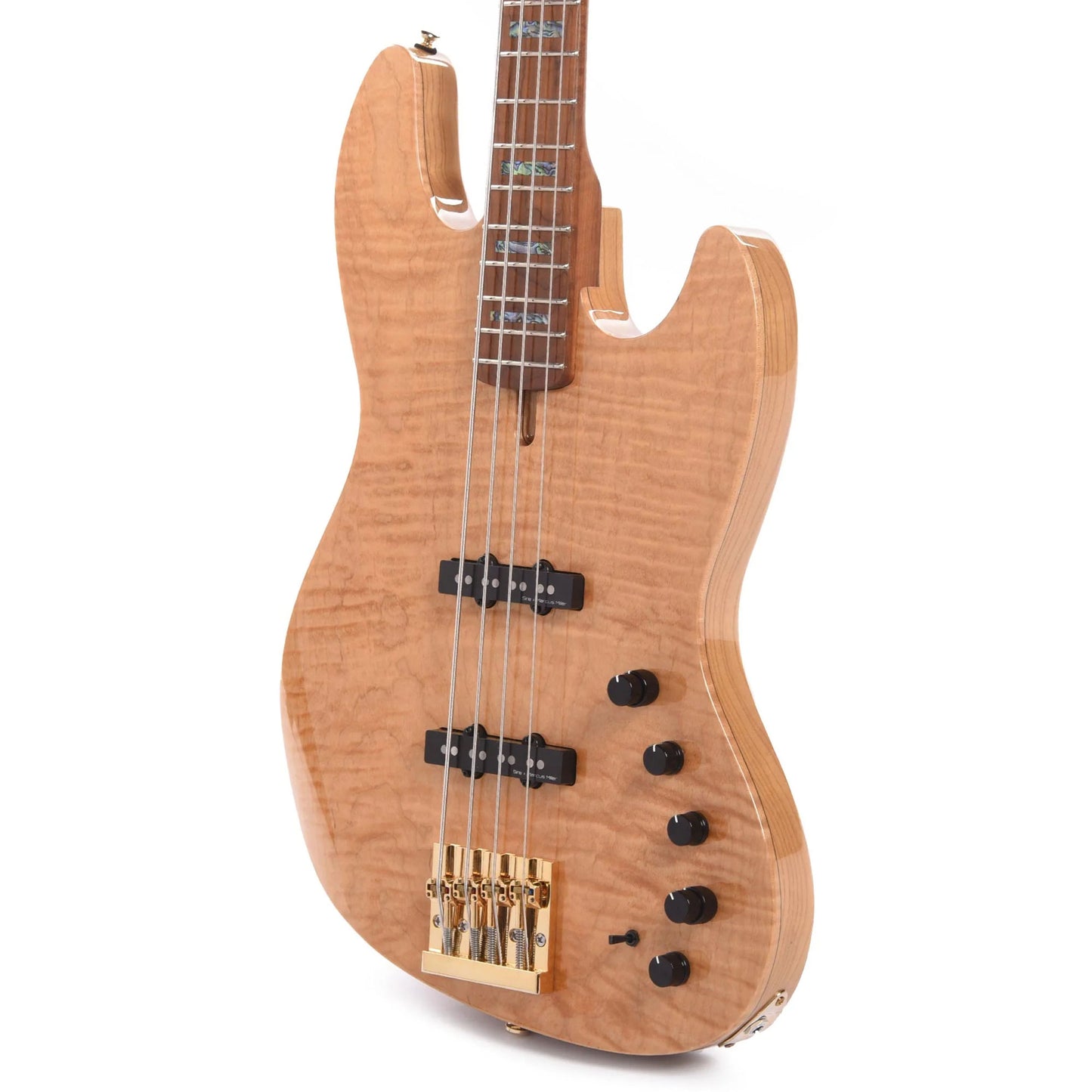 Sire Marcus Miller V10 DX Flame Maple/Swamp Ash 4-String Natural