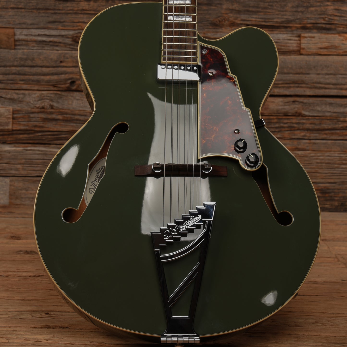 D'Angelico Premier EXL-1 Hollow Body Archtop Army Green 2014