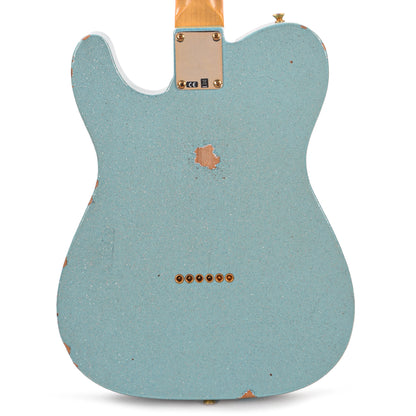 Fender Custom Shop 1961 Telecaster "Chicago Special" Relic Aged Daphne Blue Sparkle w/Gold Hardware