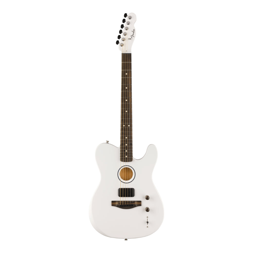 Fender Artist Limited Edition Finneas American Acoustasonic Telecaster Satin Arctic White