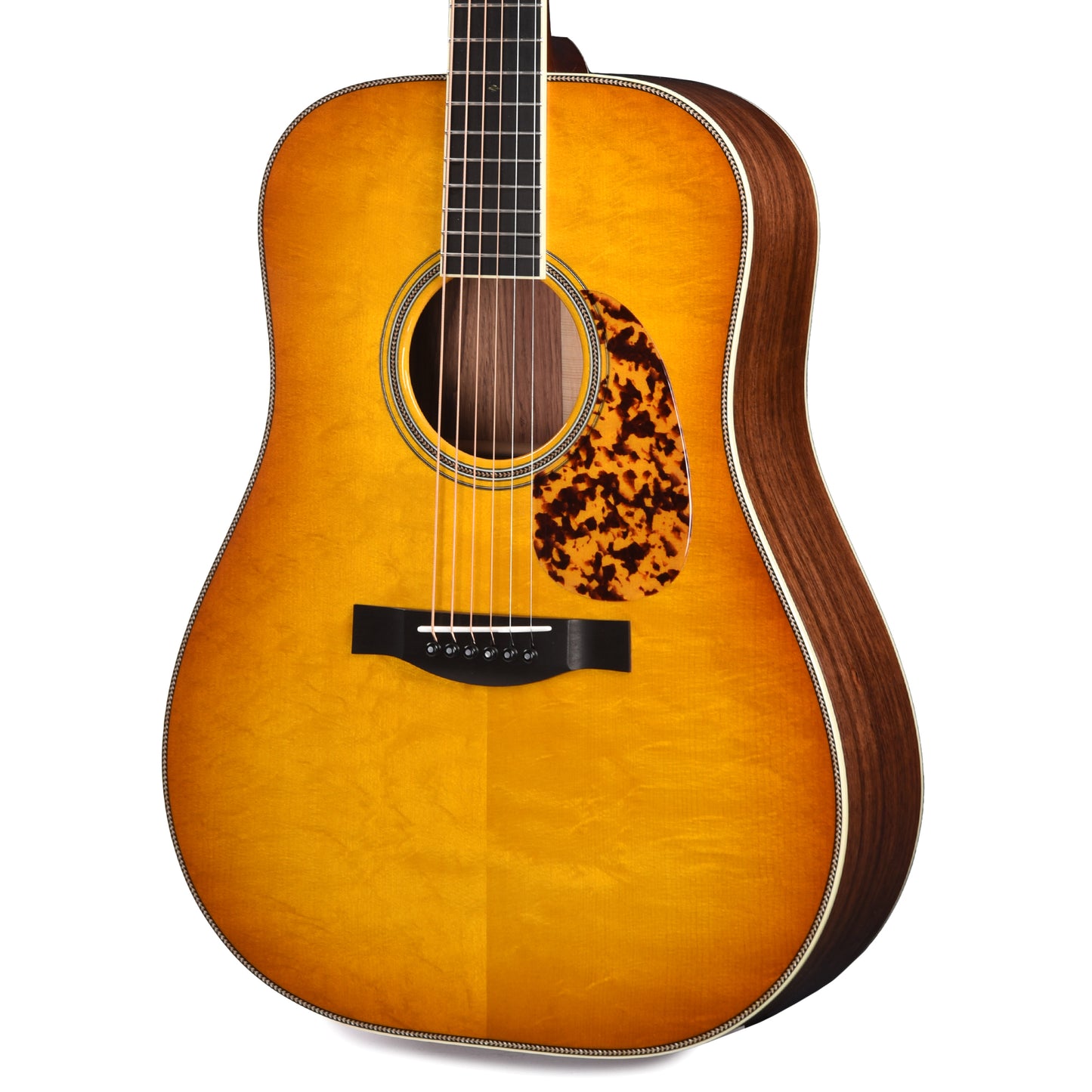 Santa Cruz Guitar Company D/PW Bearclaw German Spruce/Honduran Rosewood Georgia Peach Sunburst