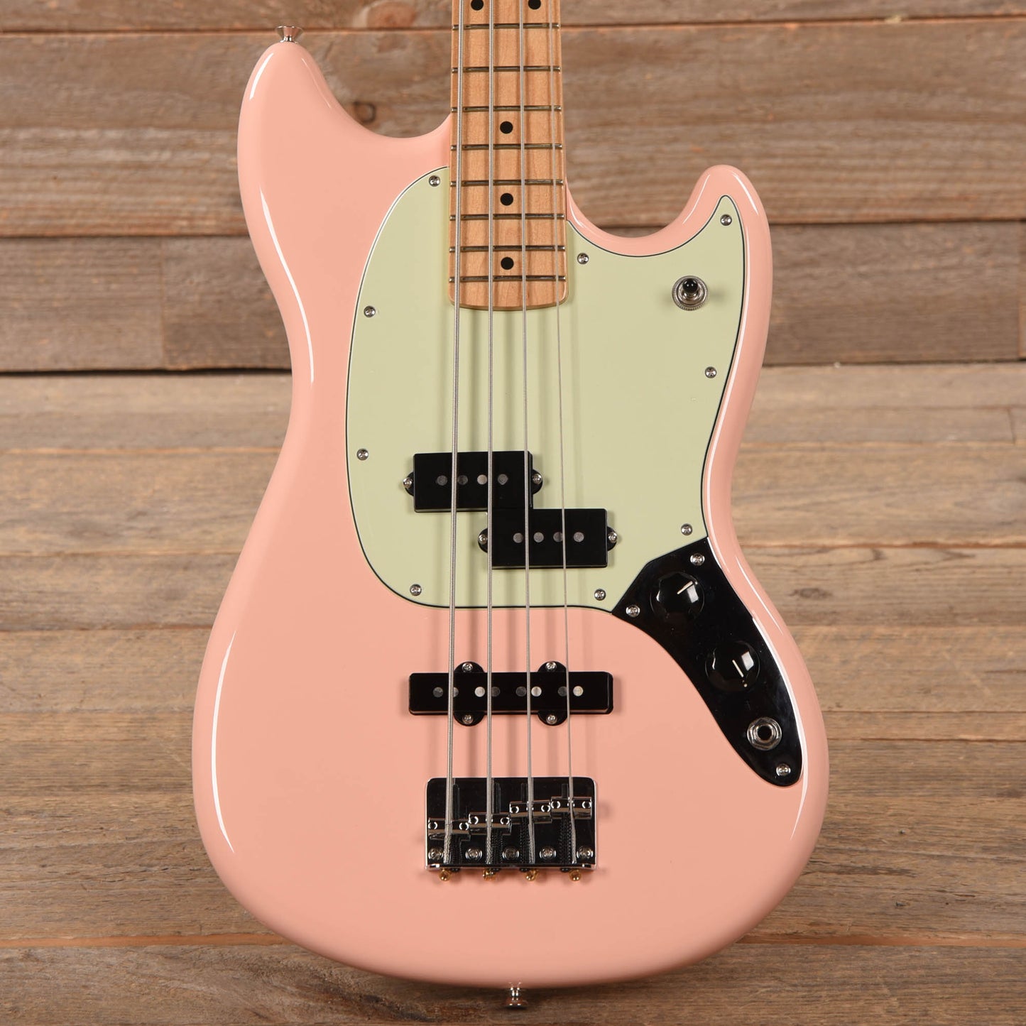 Fender Player Mustang Bass PJ Shell Pink w/Mint Pickguard