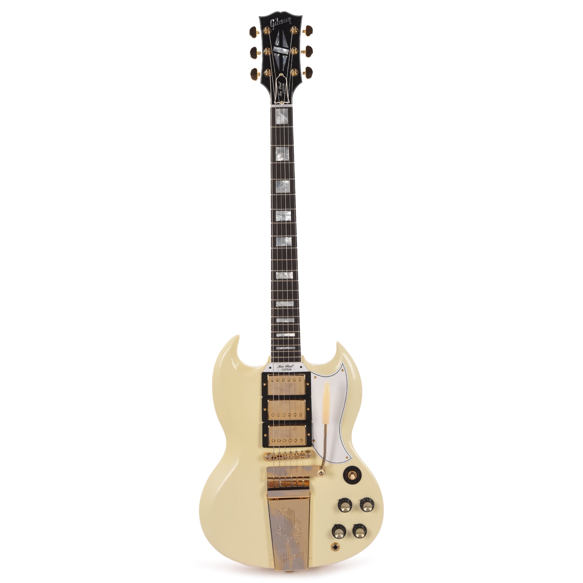 Gibson Custom Shop 1963 Les Paul SG Custom Reissue w/Maestro Classic White VOS