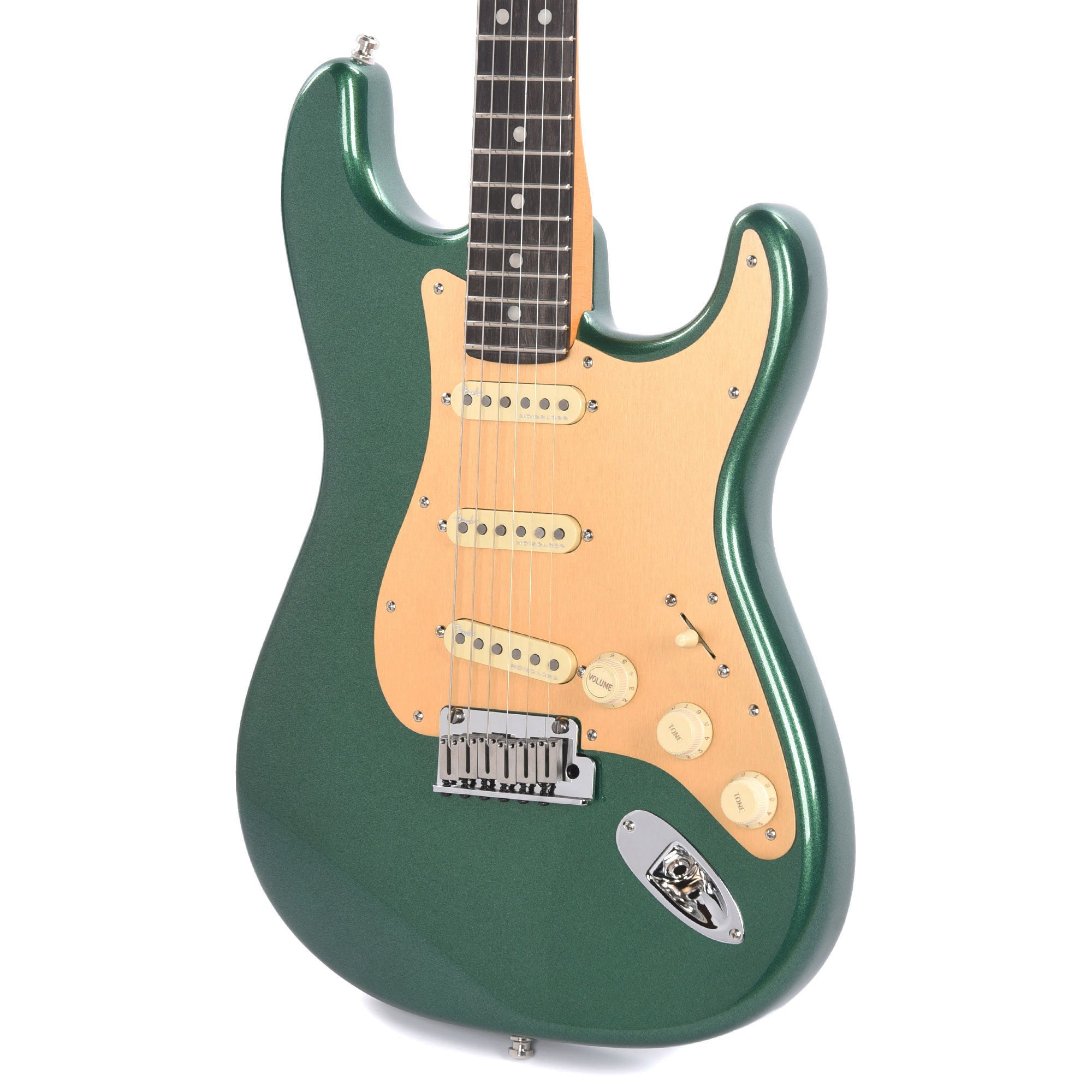 Fender American Ultra Stratocaster Mystic Pine & Anodized Gold Pickguard