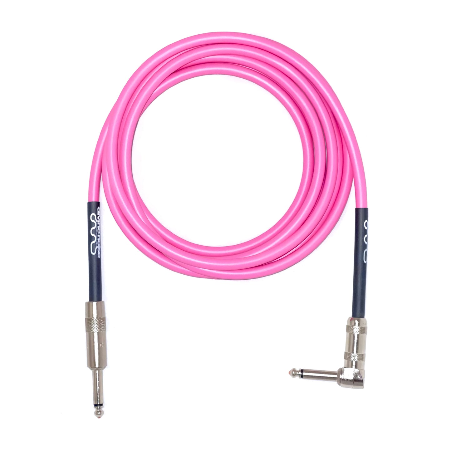 Divine Noise Instrument Cable 15' Straight/Right Angle Pink