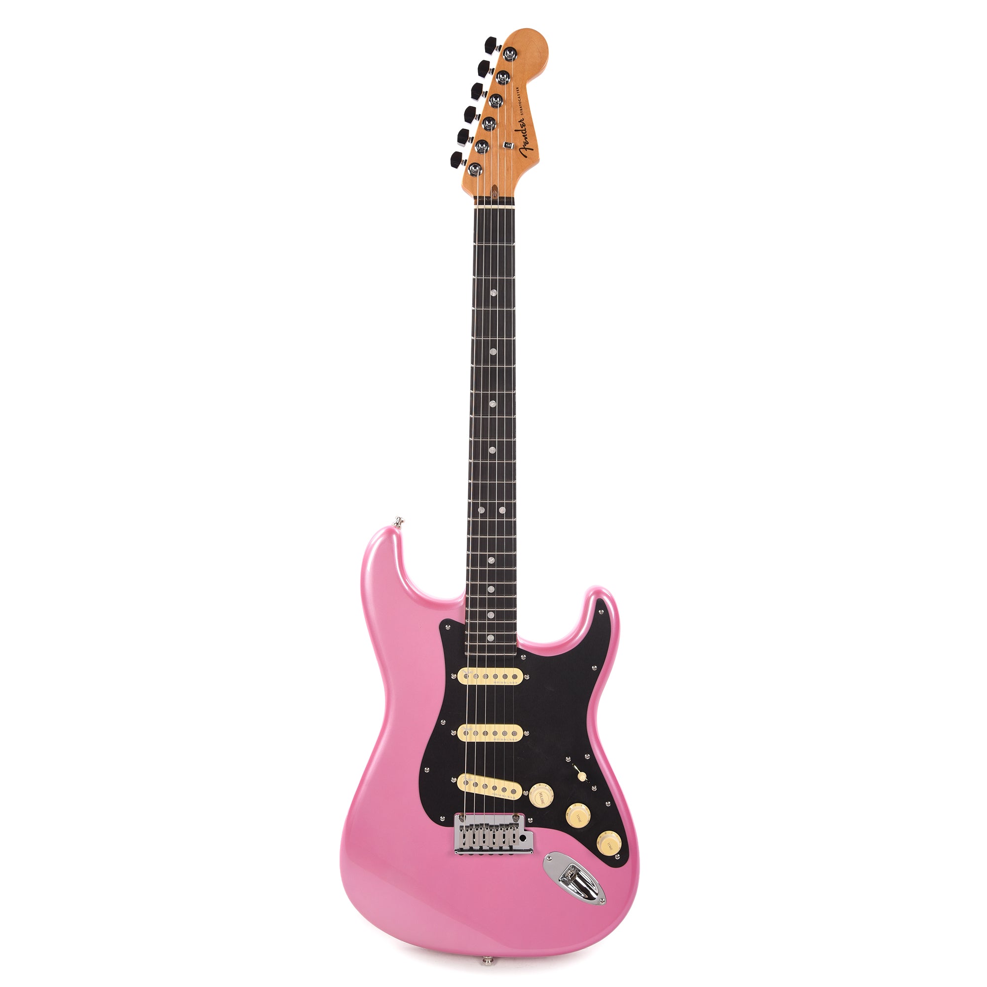 Fender American Ultra Stratocaster Bubble Gum Metallic w/Ebony Fingerboard & Anodized Black Pickguard