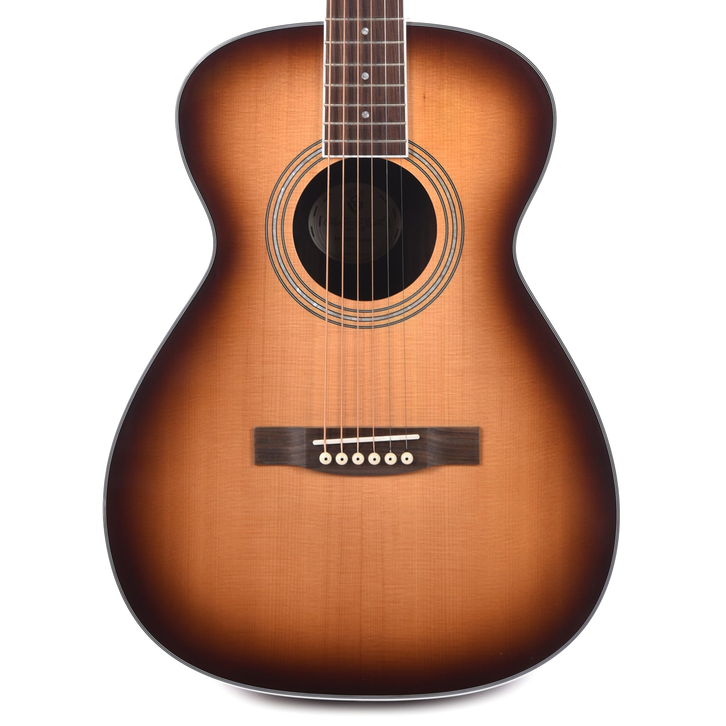 Guild M-260e Deluxe Concert Acoustic Electric Guitar Edge Burst