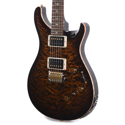 PRS Wood Library Custom 24 Piezo 10-Top Quilt Black Gold Burst w/Brazilian Rosewood Fingerboard