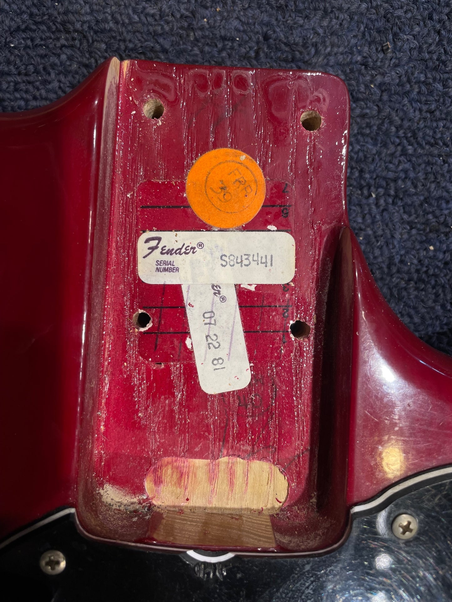 Fender Musicmaster Bass Wine Red 1981