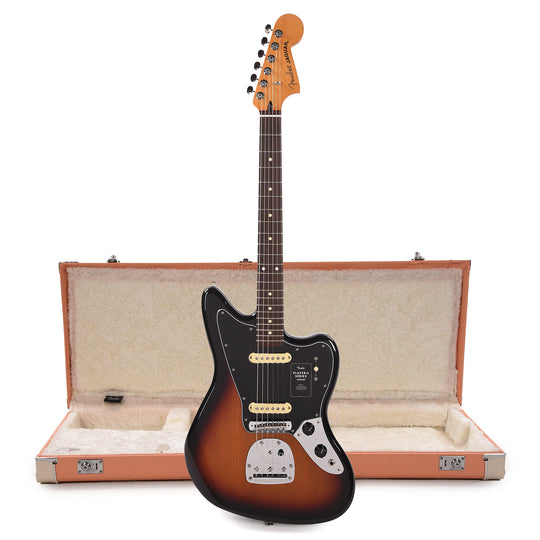 Fender Player II Jaguar RW 3-Color Sunburst and Pacific Peach Hardshell Case Bundle