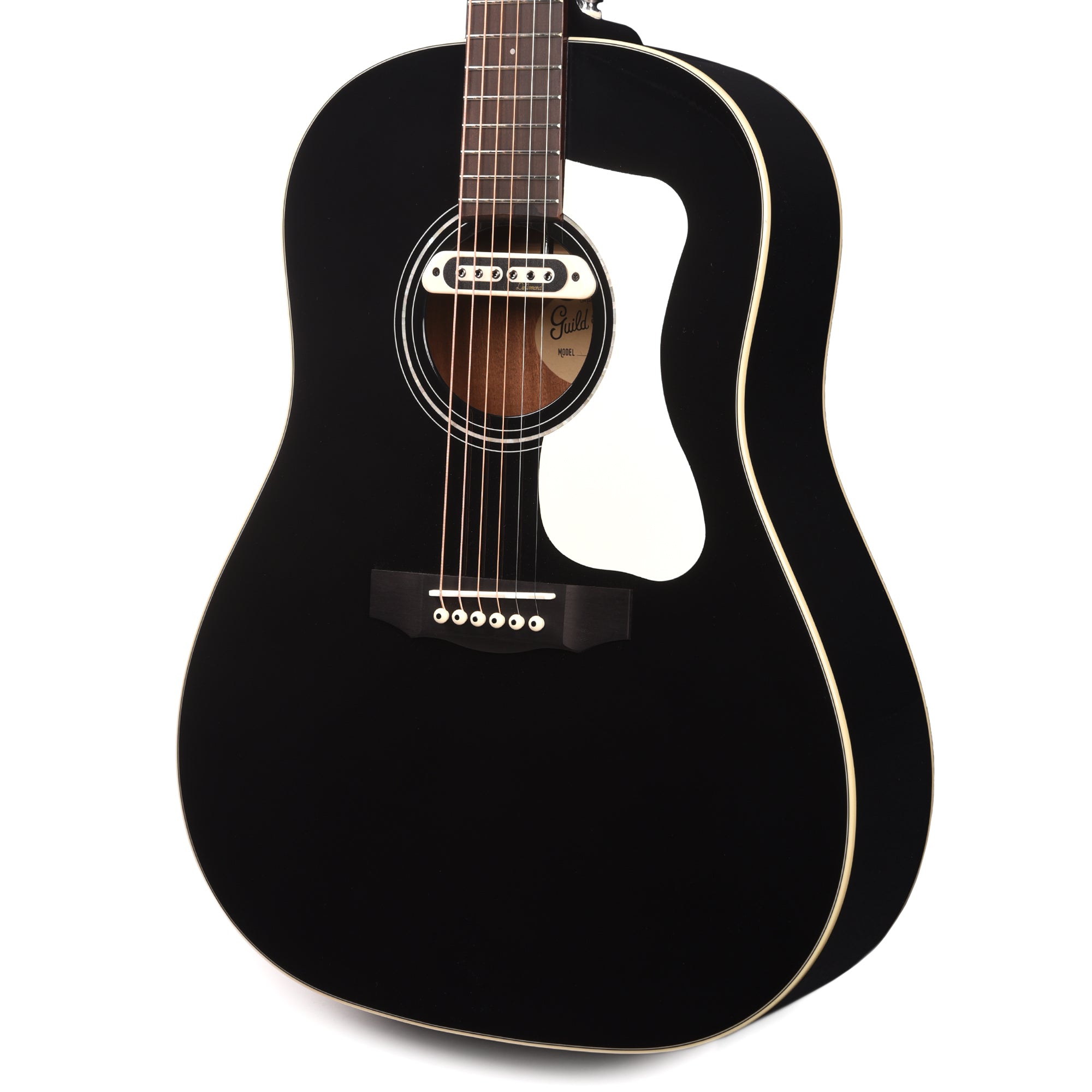 Guild DS-240E Memoir Slope Shoulder Acoustic Electric Guitar Black w/Tone Boss Pickup