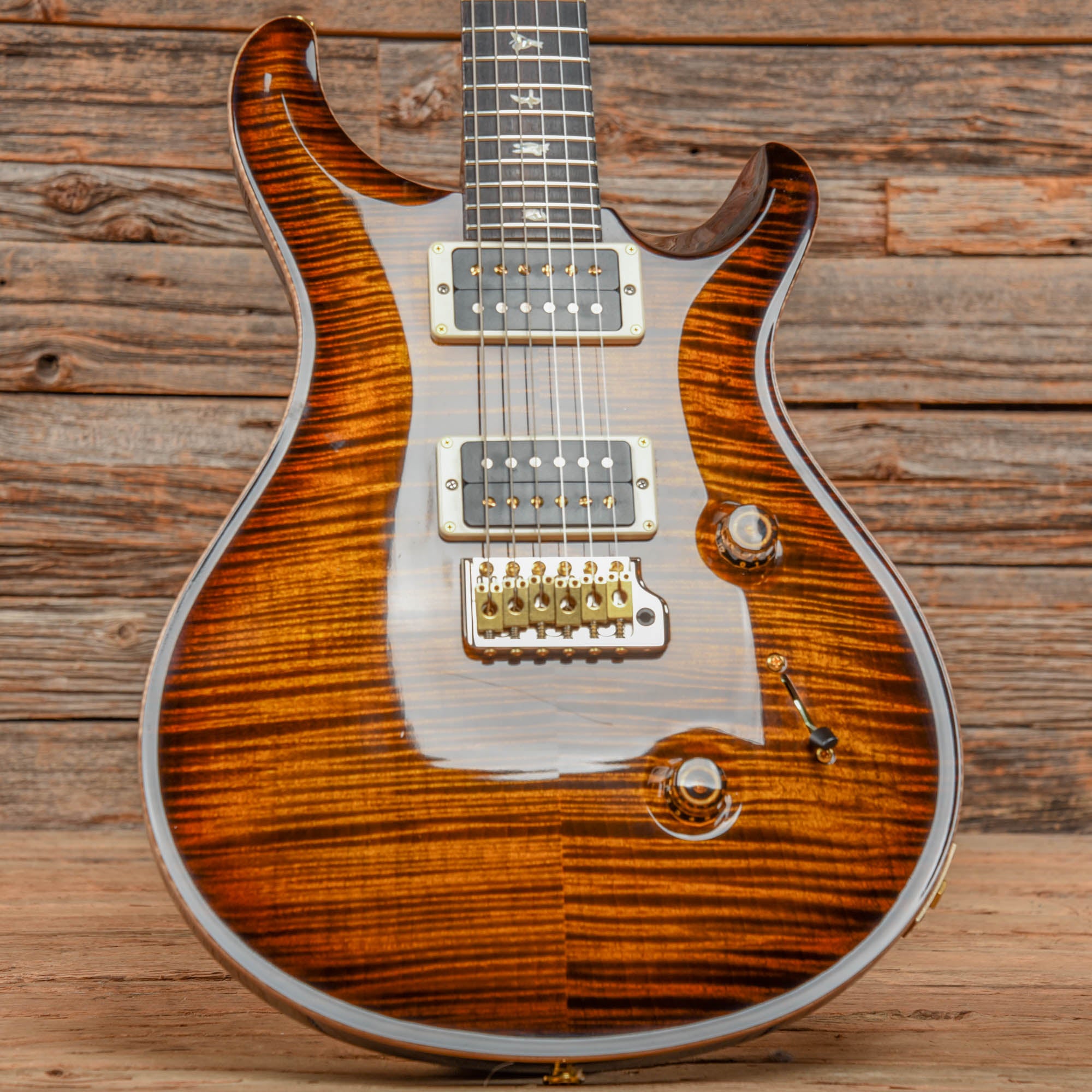 PRS Custom 24 10-Top Black Gold Burst 2020