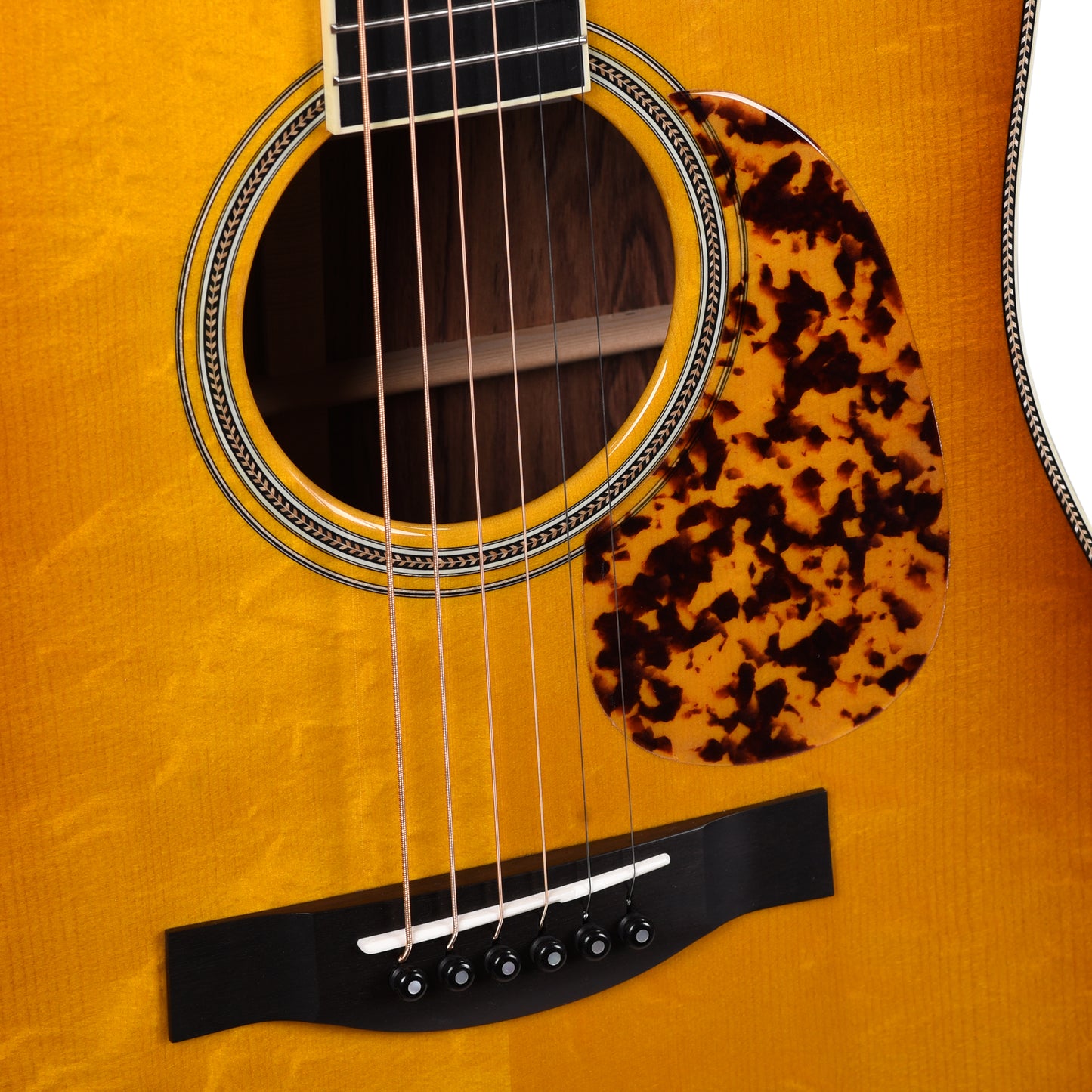 Santa Cruz Guitar Company D/PW Bearclaw German Spruce/Honduran Rosewood Georgia Peach Sunburst