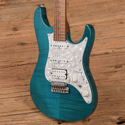 Ibanez AZ2204F Prestige Transparent Aqua Blue 2018