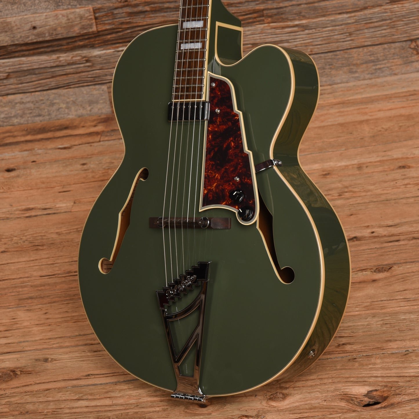 D'Angelico Premier EXL-1 Hollow Body Archtop Army Green 2014