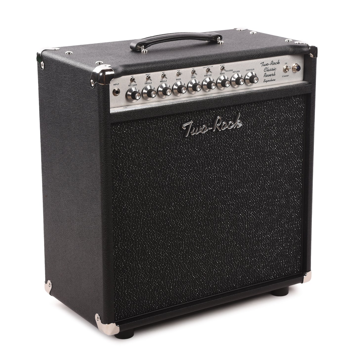 Two Rock Classic Reverb Signature 40/20W 1x12 Combo w/ Black Bronco Tolex & Black Sparkle Matrix Cloth