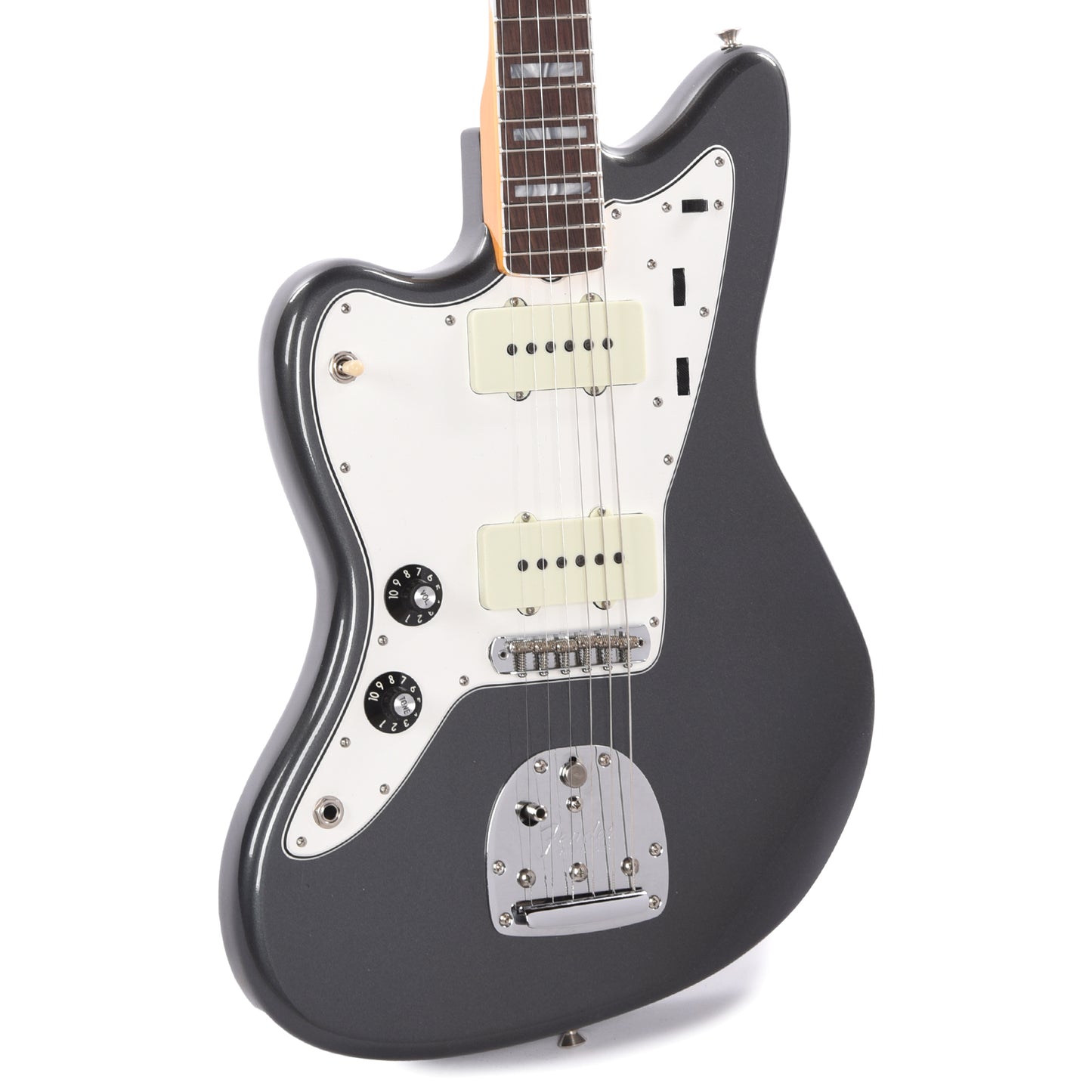 Fender Custom Shop 1966 Jazzmaster "Chicago Special" Deluxe Closet Classic Aged Charcoal Frost Metallic w/Matching Headcap LEFTY