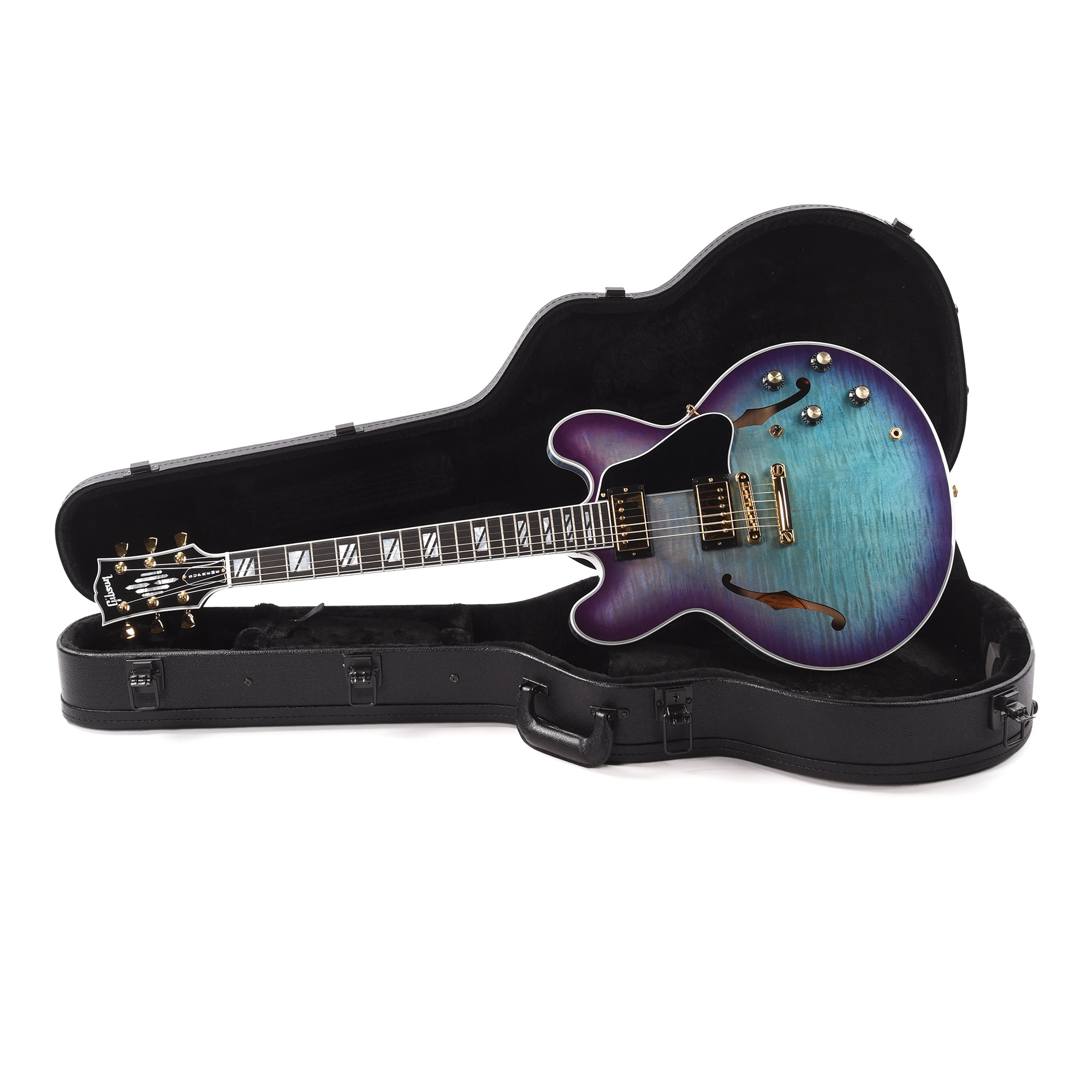 Gibson Modern ES Supreme AAA Maple Blueberry Burst – Chicago Music Exchange