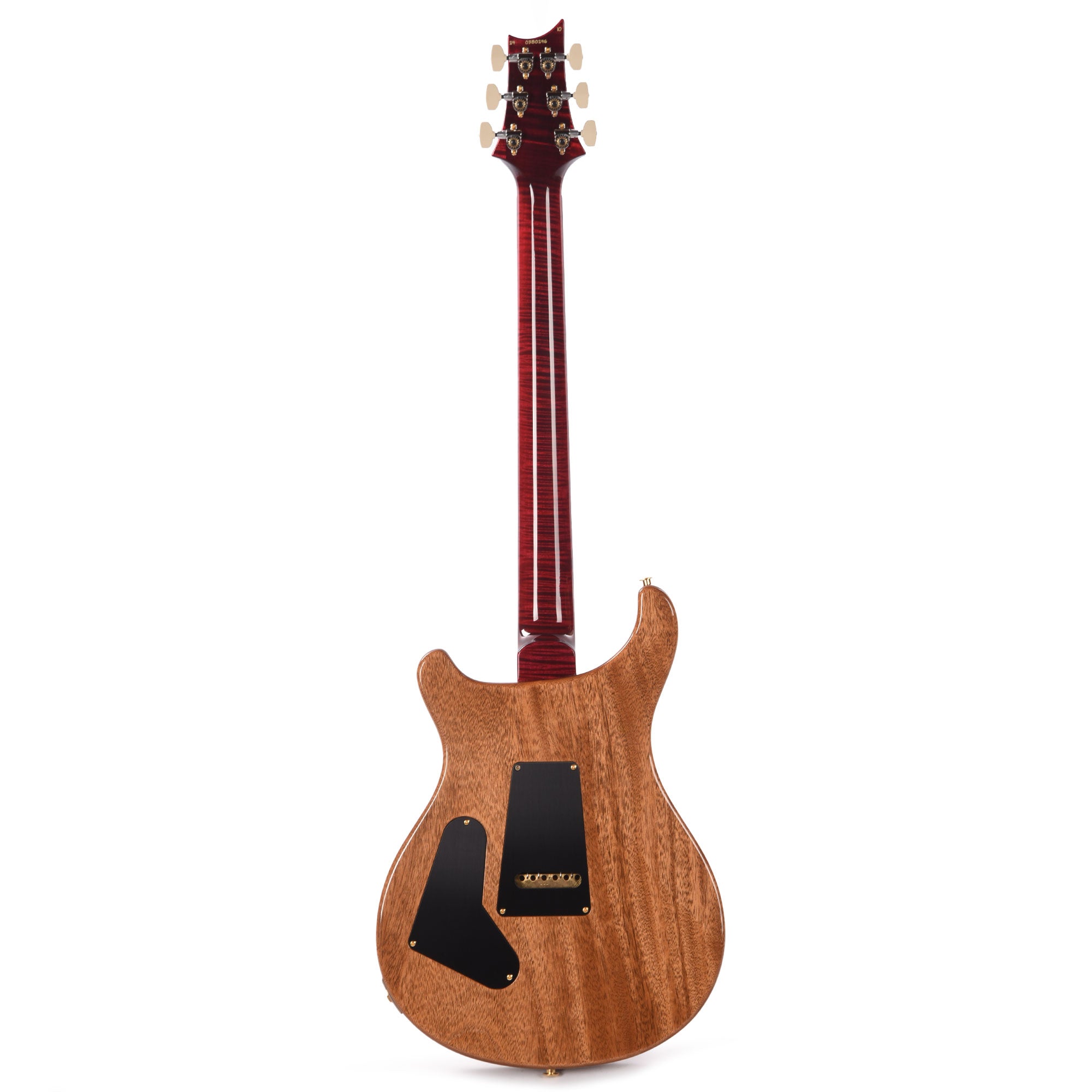 PRS Wood Library Custom 24 Fat Back 10-Top Flame Red Tiger w/Figured Stained Neck & African Blackwood Fingerboard