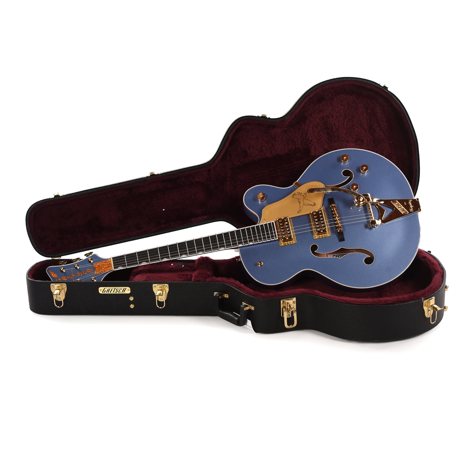 Gretsch Falcon Hollow Body with String-Thru Bigsby Cerulean Smoke