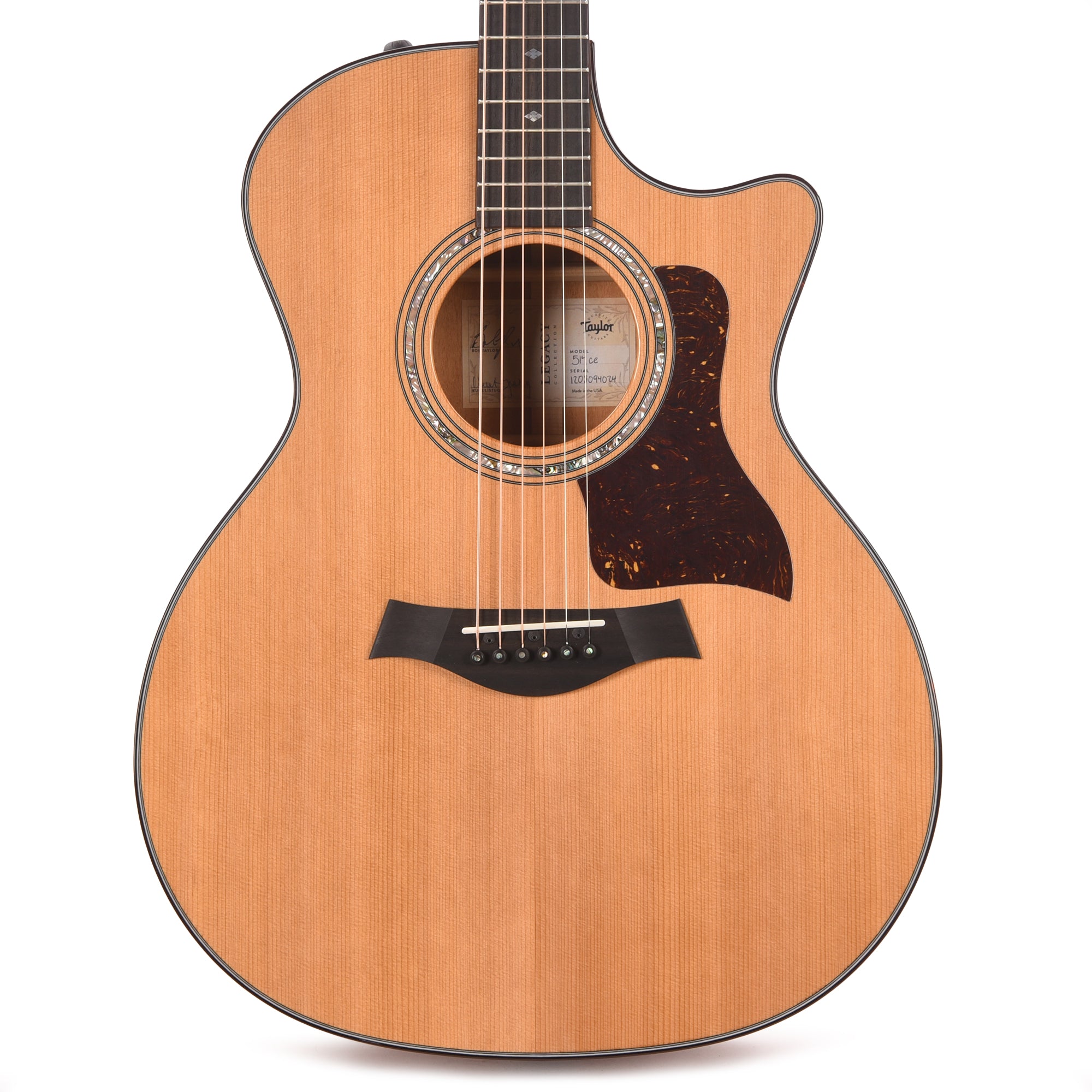 Taylor Legacy Collection 514ce Grand Auditorium Cedar/Mahogany Natural